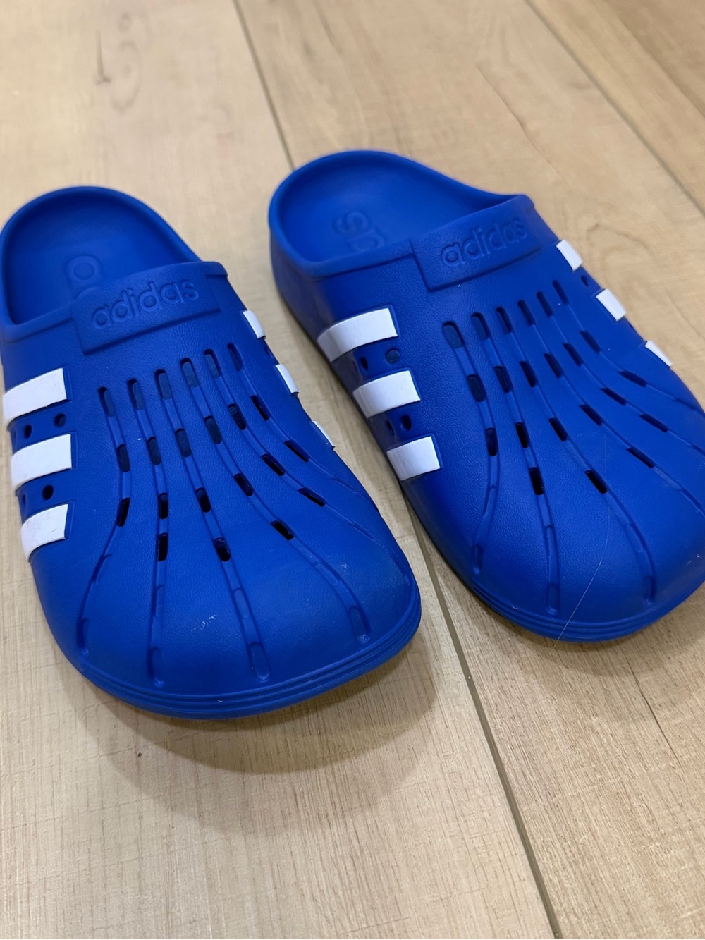 adidas Blue Slip-On clogs